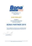 B+B podlahy - certifikát Bona Partner